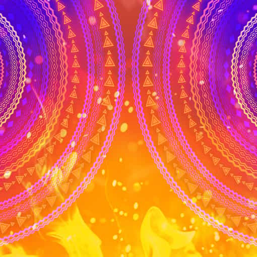 12 Masks of Fire Drum Frenzy baggrund