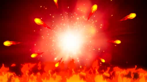Flaming Tiger baggrund