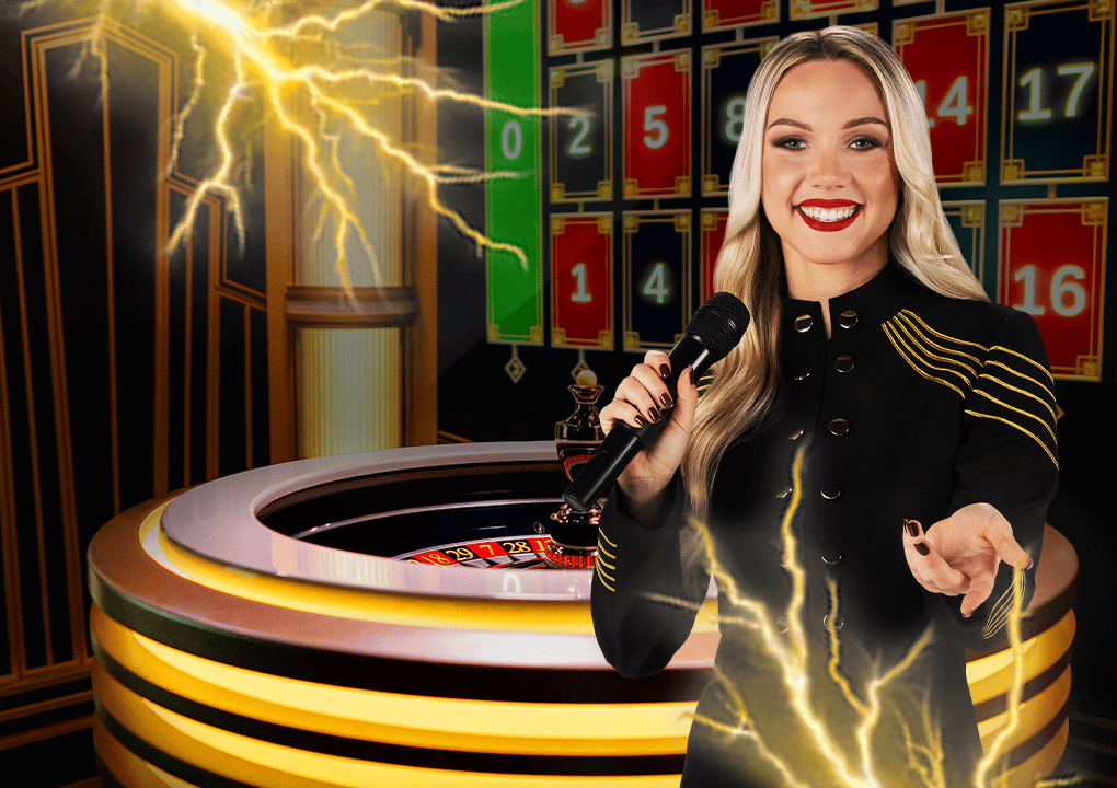 Lightning Roulette baggrund