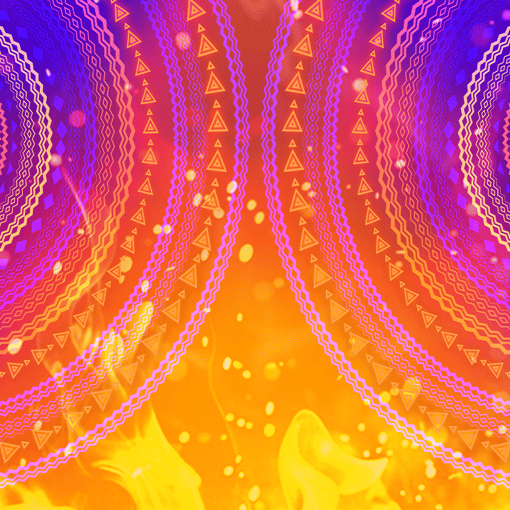 12 Masks of Fire Drum Frenzy baggrund