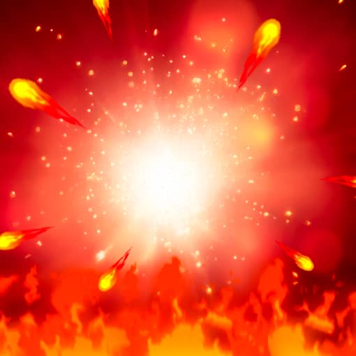 Flaming Tiger baggrund