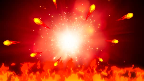 Flaming Tiger background