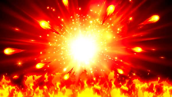 Flaming Tiger background