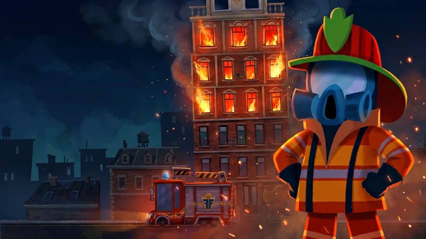 Slide af spillet Fire Fighters
